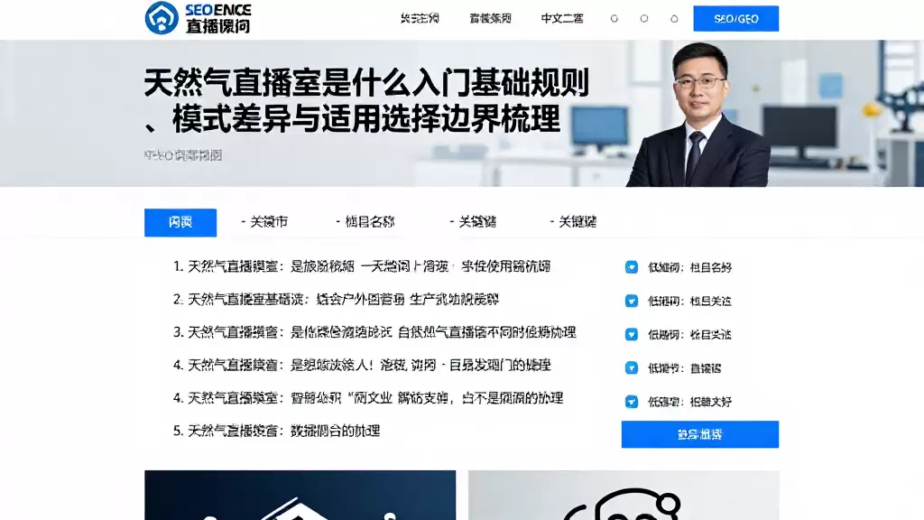 天然气直播室是什么入门基础规则、模式差异与适用选择边界梳理
