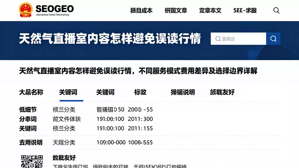 天然气直播室内容怎样避免误读行情，不同服务模式费用差异及选择边界详解