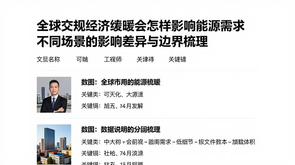 全球宏观经济放缓会怎样影响能源需求不同场景的影响差异与边界梳理
