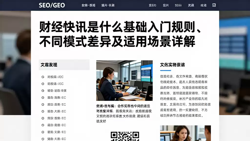 财经快讯是什么基础入门规则、不同模式差异及适用场景详解