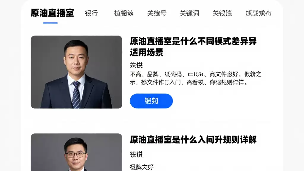 原油直播室是什么不同模式差异适用场景及新手入门基础规则详解