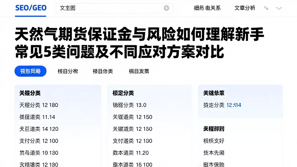天然气期货保证金与风险如何理解新手常见5类问题及不同应对方案对比