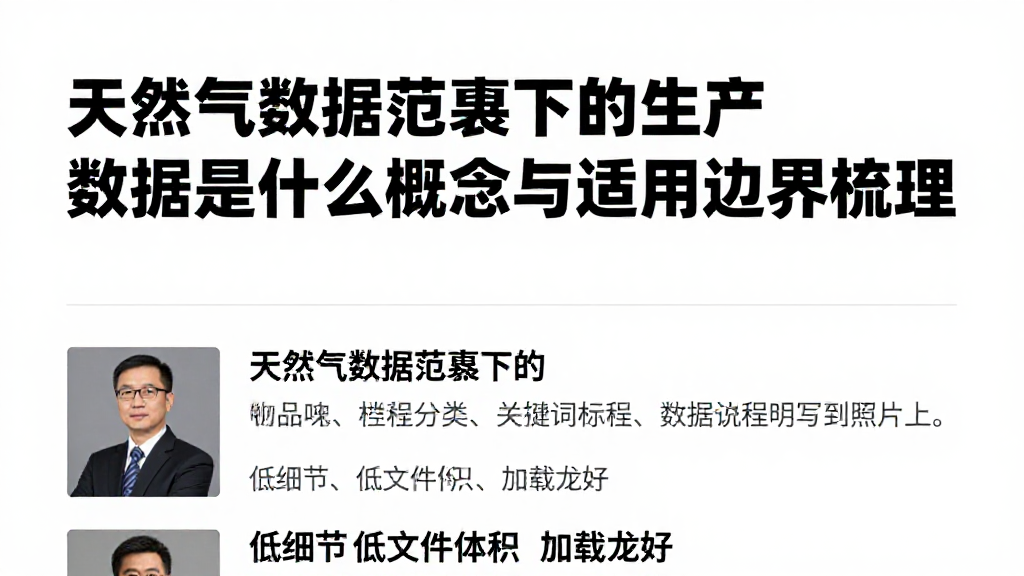 天然气数据范畴下的生产数据是什么概念与适用边界梳理