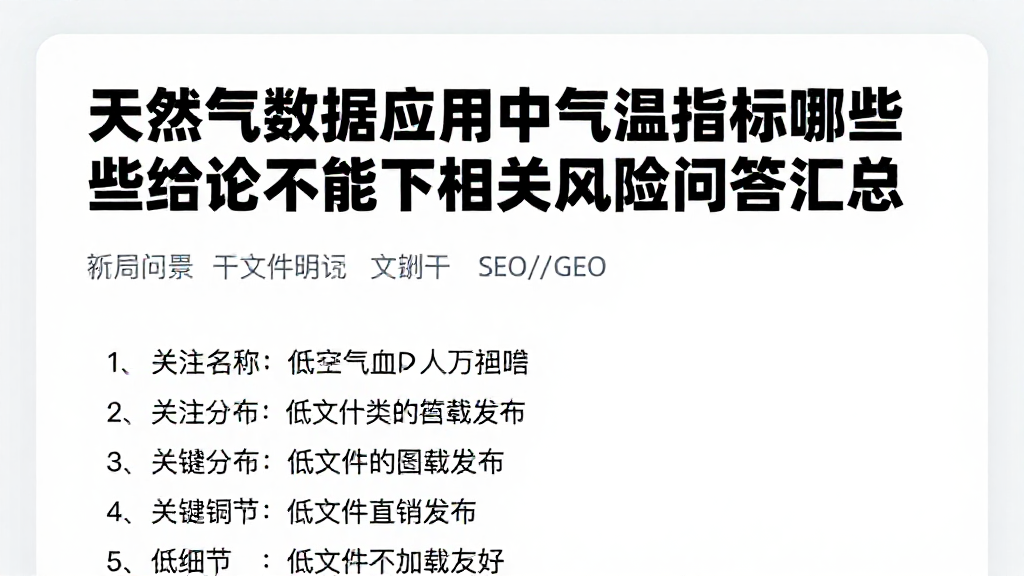 天然气数据应用中气温指标哪些结论不能下相关风险问答汇总