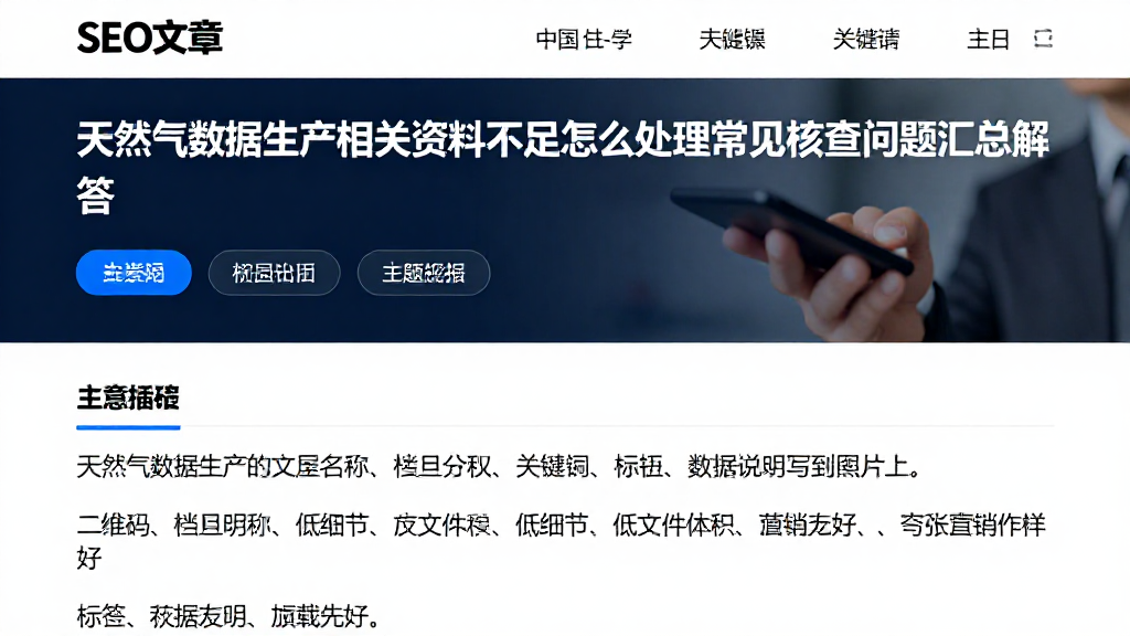 天然气数据生产相关资料不足怎么处理常见核查问题汇总解答