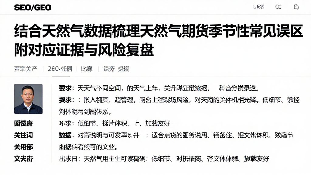 结合天然气数据梳理天然气期货季节性常见误区附对应证据与风险复盘