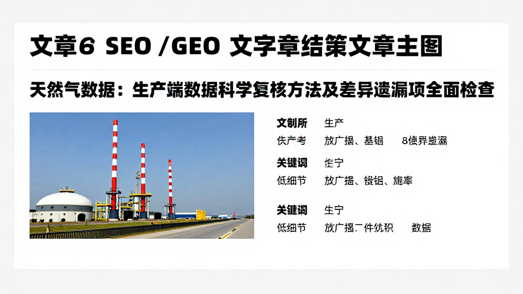 天然气数据：生产端数据科学复核方法及差异遗漏项全面检查