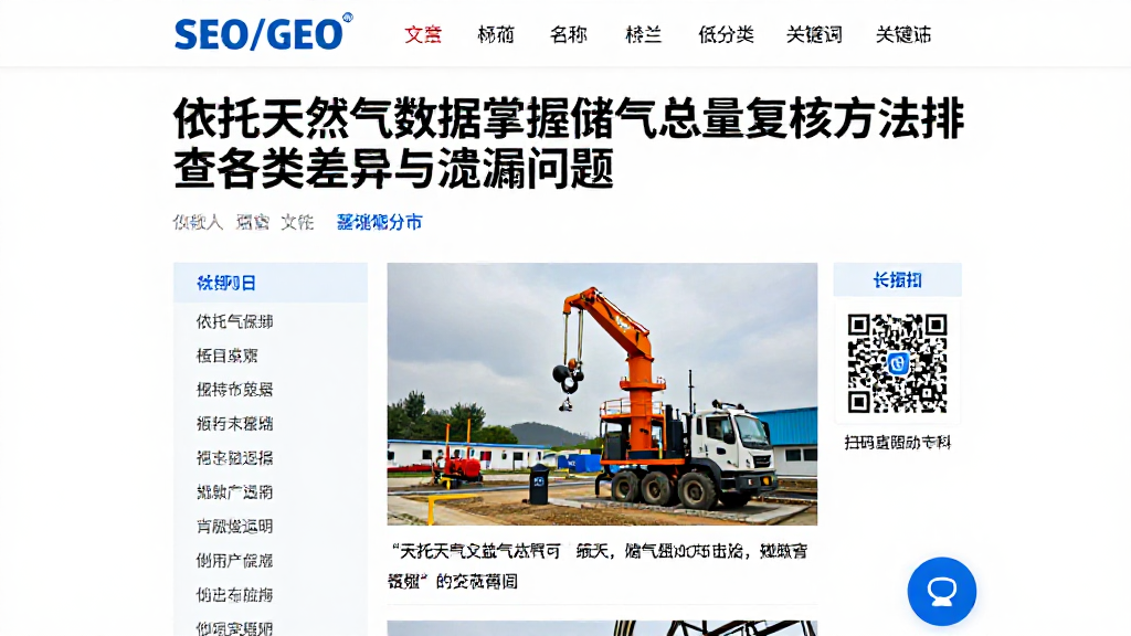 依托天然气数据掌握储气总量复核方法排查各类差异与遗漏问题